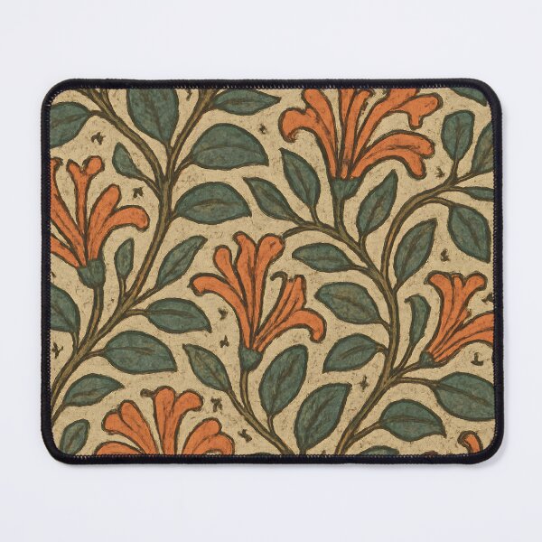 Item preview, Vintage Country Folk Tapestry – Honeysuckle Vine Pattern designed and sold by Artsy-With.