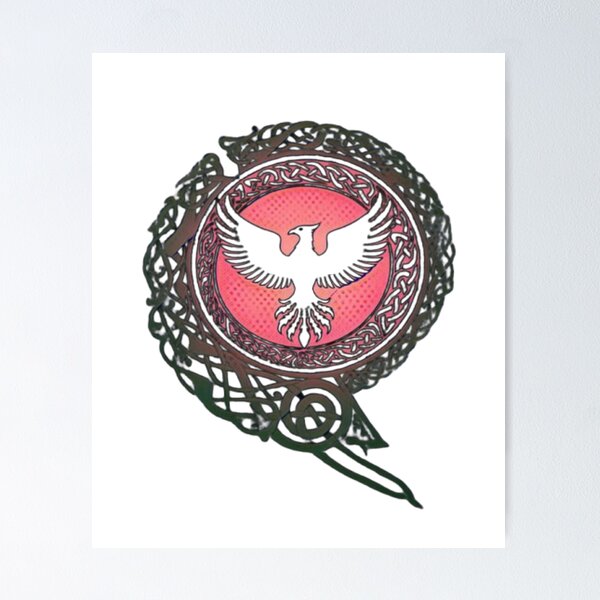Item preview, Celtic Phoenix of Rebirth — Mythic Bird Emblem #2 designed and sold by creativerooney.