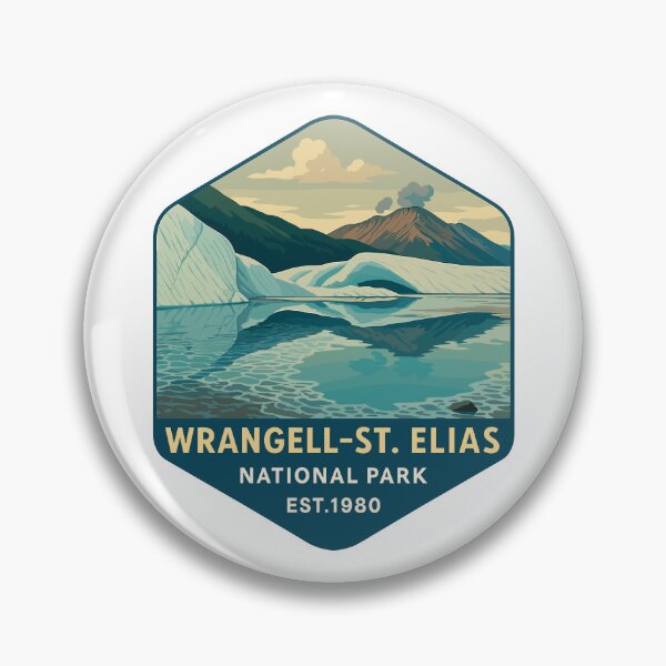 Item preview, Wrangell–St. Elias Alaska Mountain Sticker designed and sold by Ismeal Von.