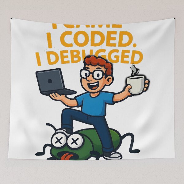 Item preview, I Came I Coded I Debugged designed and sold by Craftitect.