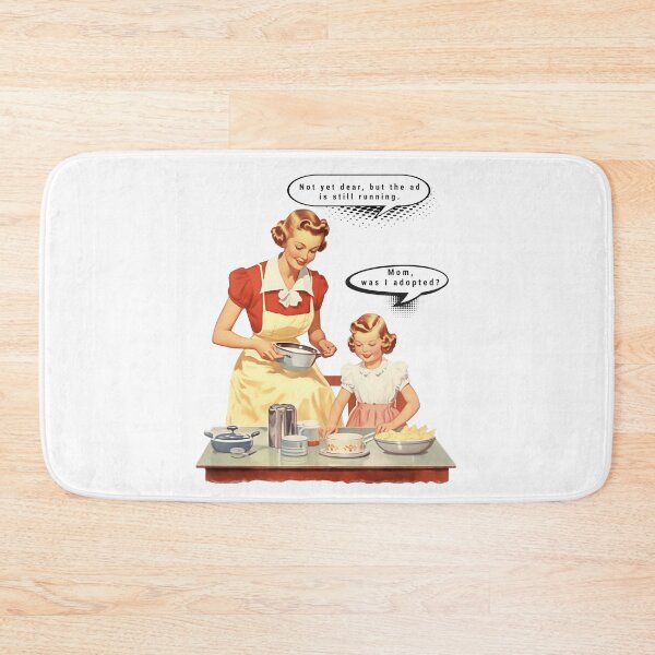 Item preview, Mid-Century Mother and Daughter with Funny Caption designed and sold by xposedbydesign.