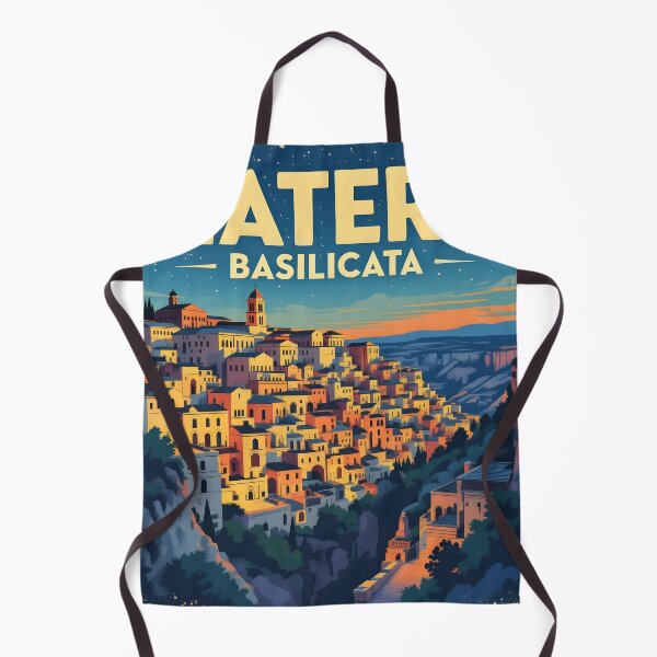 Item preview, Matera, Basilicata, Italy: Vintage-Style Painterly Travel Poster designed and sold by LSVart.