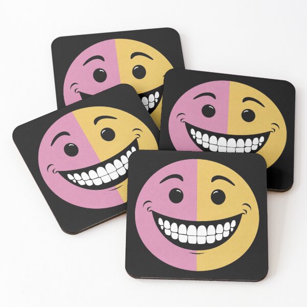 Aperçu de l'œuvre Smiley à double humeur – Un sourire esthétique à la fois mignon et inquiétant créée et vendue par Adhiriya.