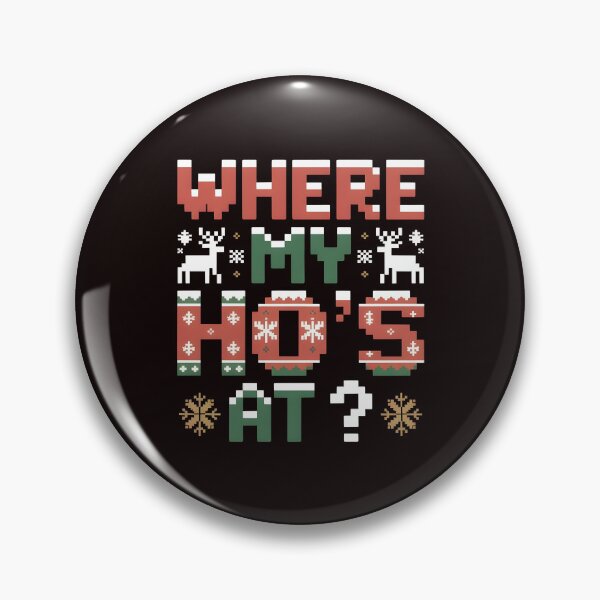 Item preview, Where My Ho’s At – Xmas Couples Ugly Sweater Vibes designed and sold by Redgiant87x.