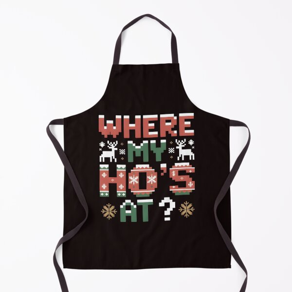 Item preview, Where My Ho’s At – Xmas Couples Ugly Sweater Vibes designed and sold by Redgiant87x.