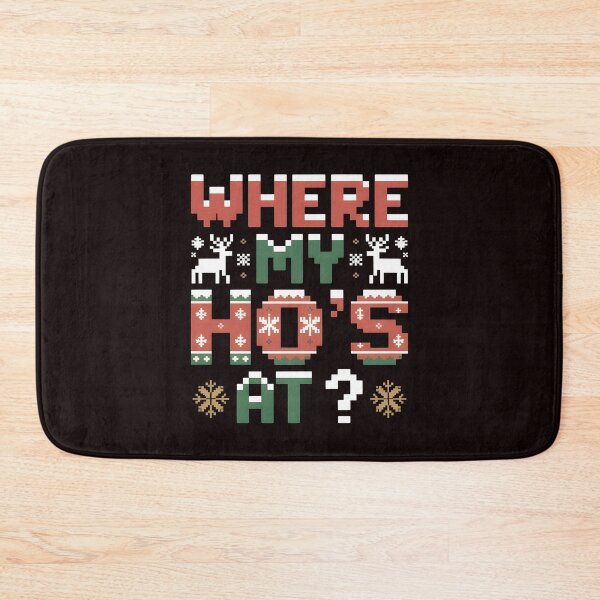 Item preview, Where My Ho’s At – Xmas Couples Ugly Sweater Vibes designed and sold by Redgiant87x.