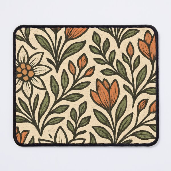 Item preview, Alpine Folk Floral Tapestry – Crocus Motif Wall Art designed and sold by Artsy-With.