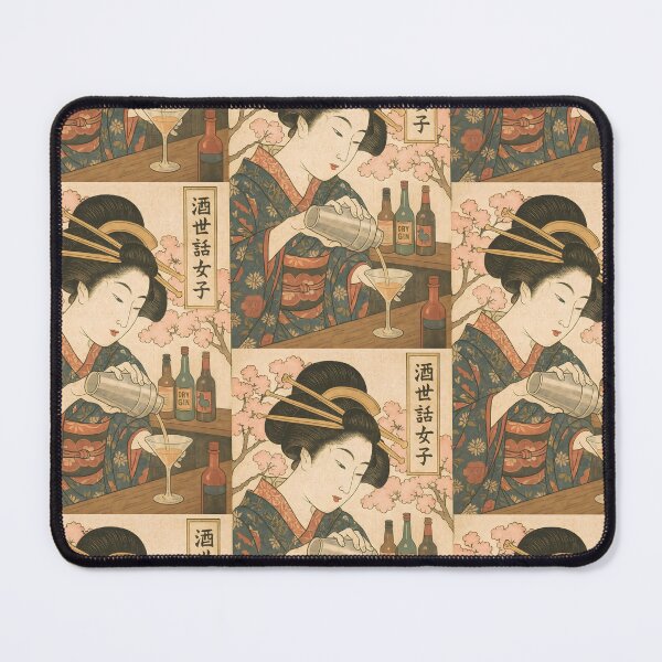 Item preview, Ukiyo-e Bijin: The Elegant Bartender of Edo designed and sold by neoUKIYOE.