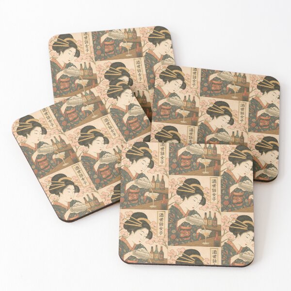 Item preview, Ukiyo-e Bijin: The Elegant Bartender of Edo designed and sold by neoUKIYOE.