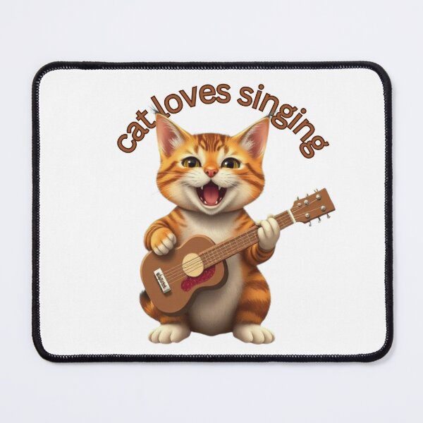 Item preview, Rockstar Cat Strumming Guitar Tunes designed and sold by the wellness script.