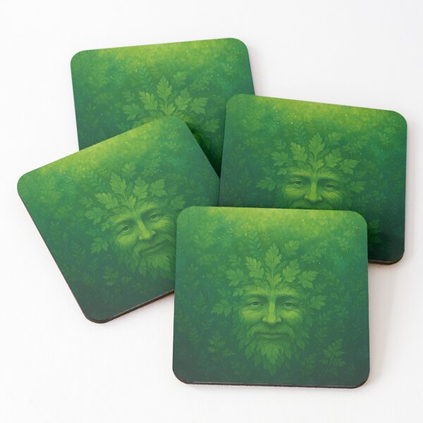 Item preview, Greenman Green Man Smiling in the Leaves designed and sold by SDFBB.