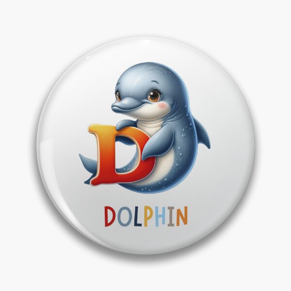 Item preview, Alphabet Animals – Letter D is for Dolphin Nursery Design designed and sold by Pet-DeLish.
