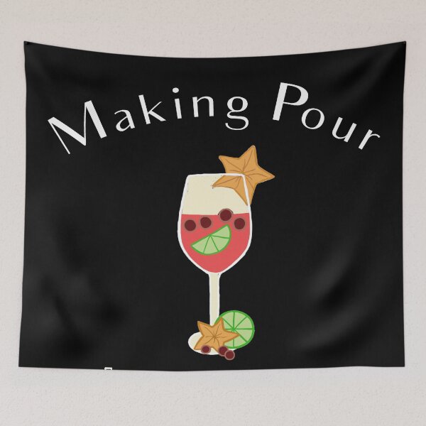 Item preview, Making Pour Decisions with Sangria Wine Glass designed and sold by Swigalicious.