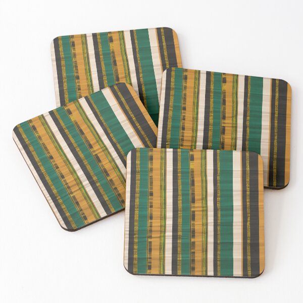 Item preview, Vibrant Woven Stripe Textile Pattern designed and sold by NeowallsCo.