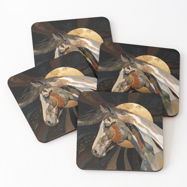 Item preview, Golden Sunflower Celestial Horse Portrait designed and sold by bubblegoth.