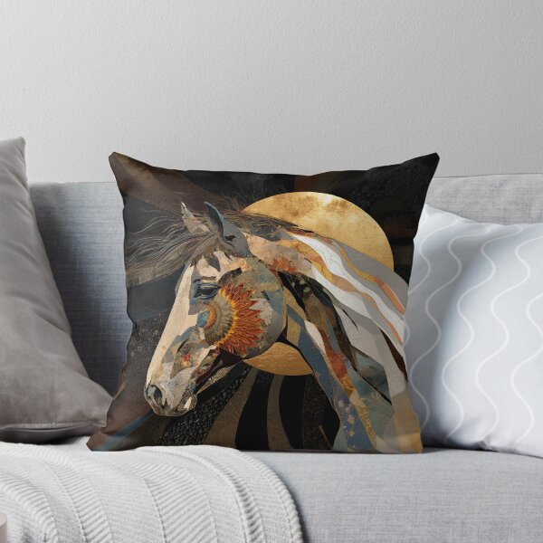 Item preview, Golden Sunflower Celestial Horse Portrait designed and sold by bubblegoth.