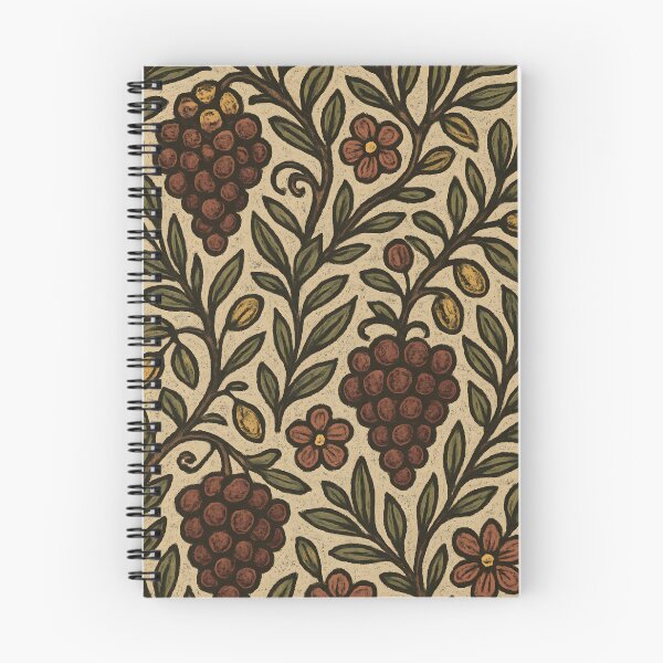 Item preview, Mediterranean Folk Floral Tapestry – Grapevine & Olive Pattern designed and sold by Artsy-With.