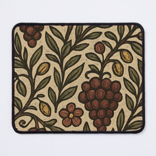 Item preview, Mediterranean Folk Floral Tapestry – Grapevine & Olive Pattern designed and sold by Artsy-With.