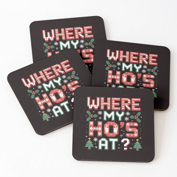 Item preview, Santa Phrase Twist – Where My Ho’s At Ho Matching Couple designed and sold by Redgiant87x.