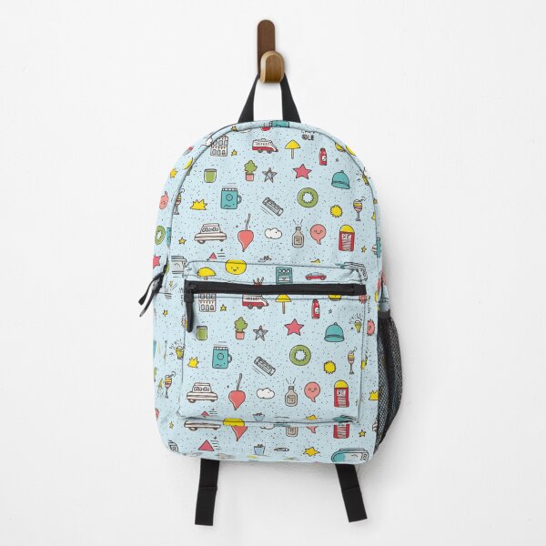 Item preview, Cute fun doodle pattern with everyday objects designed and sold by y-a-y.