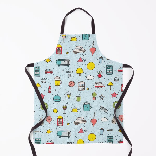 Item preview, Cute fun doodle pattern with everyday objects designed and sold by y-a-y.