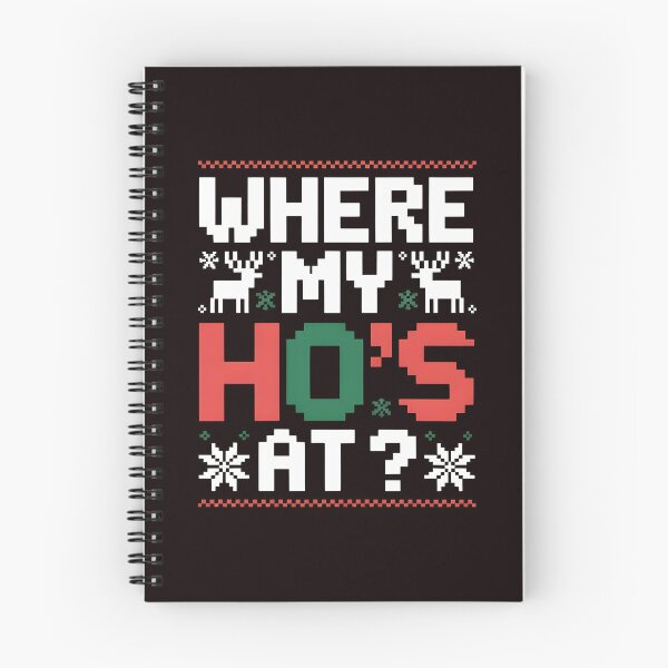 Item preview, Humorous Christmas Couple – Where My Ho’s At Ugly Sweater Style designed and sold by Redgiant87x.
