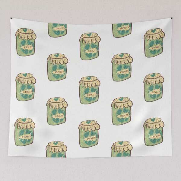 Item preview, Pickle Lovers Jar Doodles  designed and sold by Dreambigdigital.