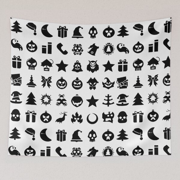 Item preview, Spooky Christmas Silhouettes – Dark Holiday Icons designed and sold by Dream Magic Co.