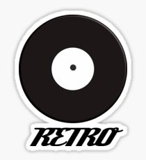 Retro Record Sticker