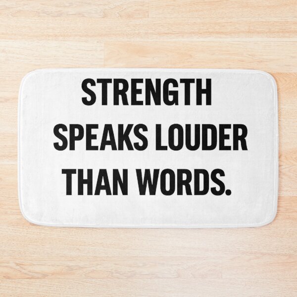 Item preview, Strength Speaks Louder designed and sold by kimkosovo.
