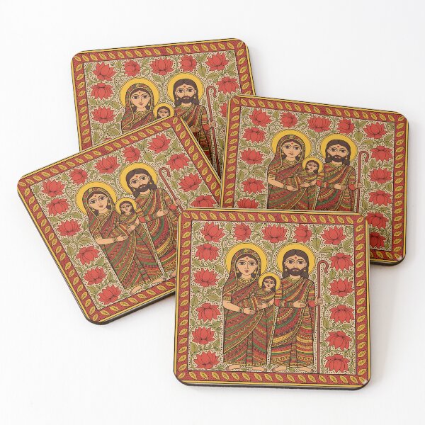 Item preview, “Holy Family in Madhubani Style” designed and sold by digisetumedia.