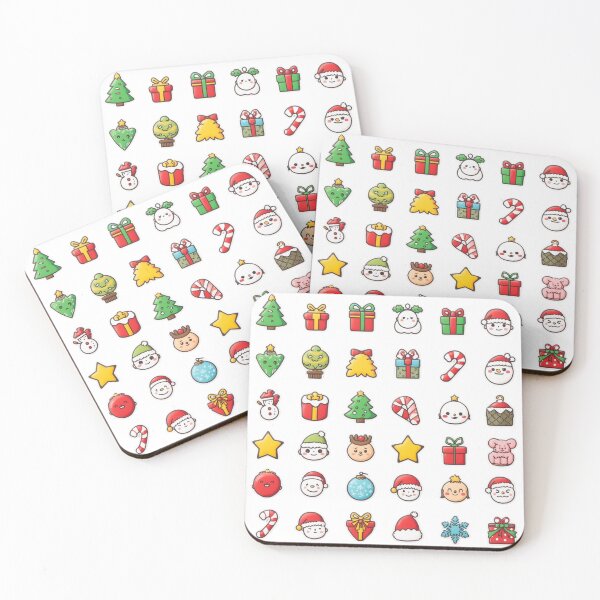 Item preview, Kawaii Christmas Sticker Sheet – Cute Holiday Icons designed and sold by Dream Magic Co.