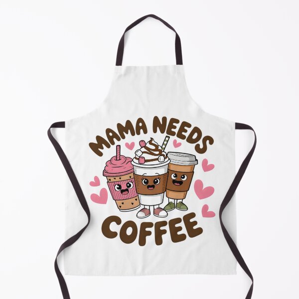 Item preview, Cute Mama Needs Coffee Kawaii Cups – Funny Mom Coffee Lover Design designed and sold by Lulunza.