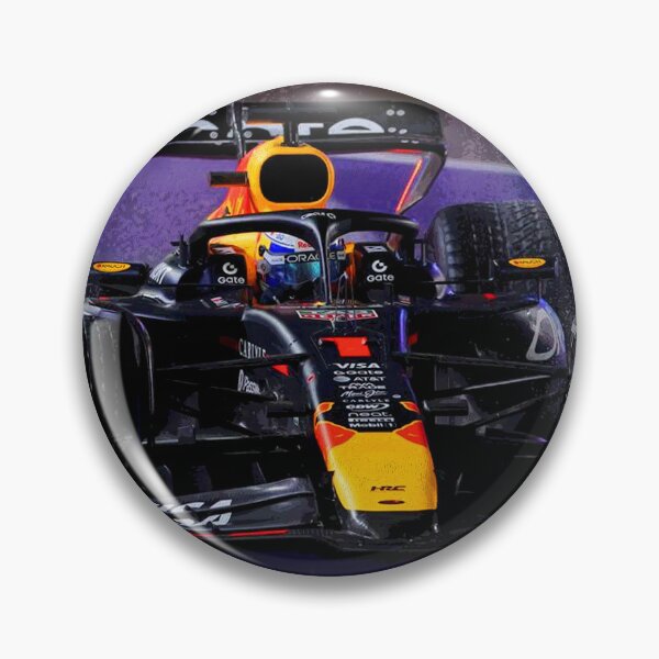 Item preview, Max Verstappen racing in the rain in Las Vegas qualifying on full wets 2025 abstract designed and sold by Rodissimus1984.
