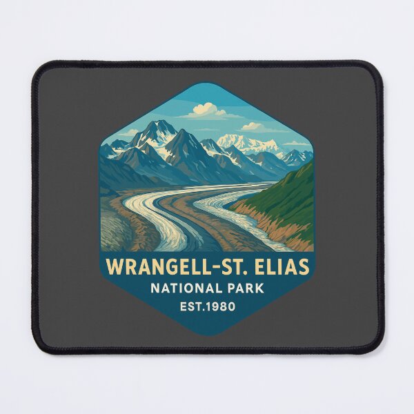 Item preview, Wrangell–St. Elias Alaska Mountain Sticker designed and sold by Ismeal Von.
