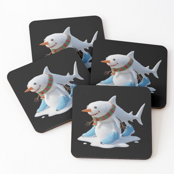 Item preview, Snowman Shark in Sneakers designed and sold by Krasnovaovaova.