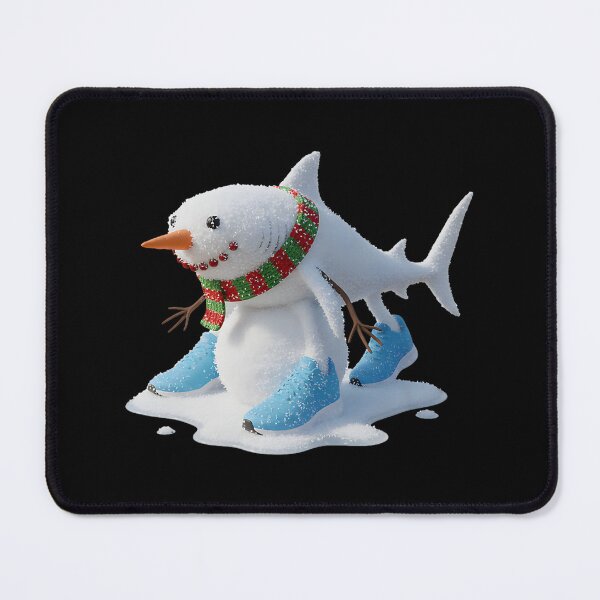 Item preview, Snowman Shark in Sneakers designed and sold by Krasnovaovaova.