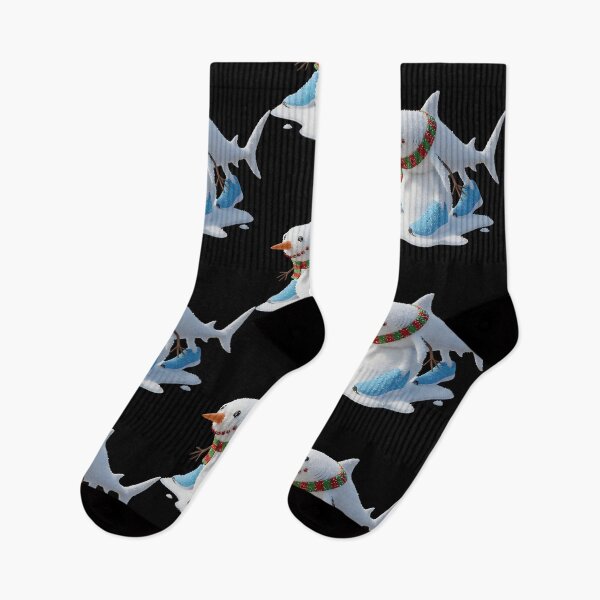 Item preview, Snowman Shark in Sneakers designed and sold by Krasnovaovaova.