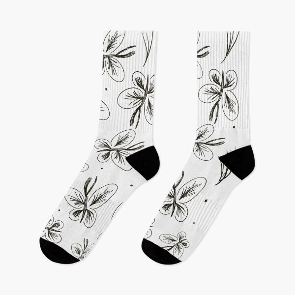 Item preview, Butterfly Doodles Black White  designed and sold by Dreambigdigital.