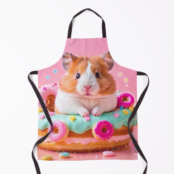 Item preview, Kawaii Donut Hamster – Cute Pastel Dessert Hamster Sticker designed and sold by Visualynx.
