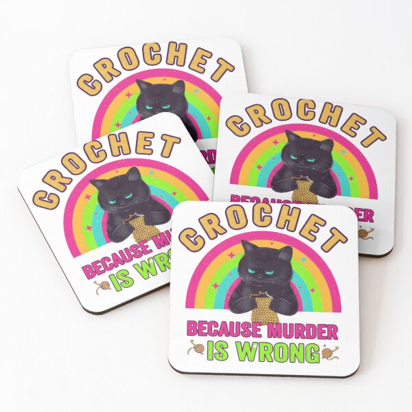 Item preview,  Crocheting, Black Cat Crochet, Funny Crochet, Crocheting Gifts, Crochet Mom Gift, Crochet Quote, Crocheter designed and sold by DesignDenDo ⭐⭐⭐⭐⭐.