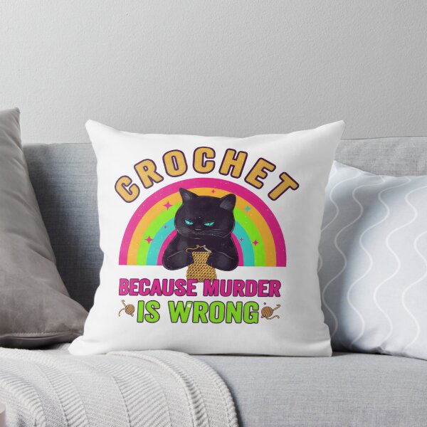 Item preview,  Crocheting, Black Cat Crochet, Funny Crochet, Crocheting Gifts, Crochet Mom Gift, Crochet Quote, Crocheter designed and sold by DesignDenDo ⭐⭐⭐⭐⭐.