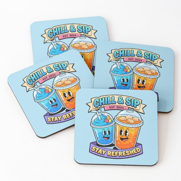 Item preview, Chill & Sip: The Refreshing Duo designed and sold by AwesomeBeyondLimits.