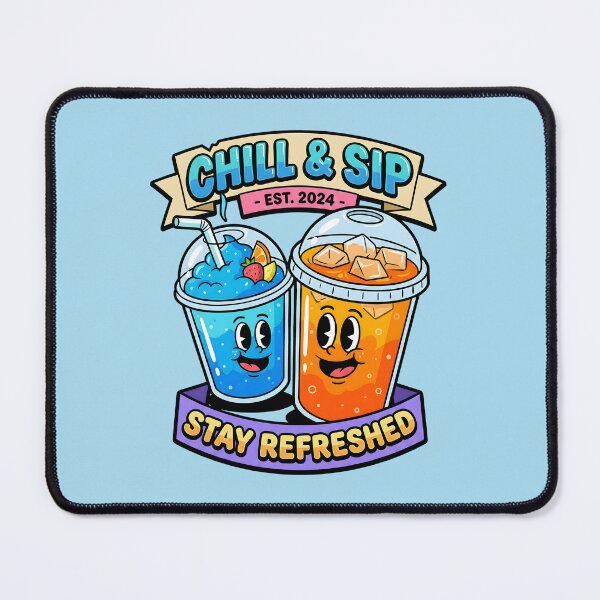 Item preview, Chill & Sip: The Refreshing Duo designed and sold by AwesomeBeyondLimits.