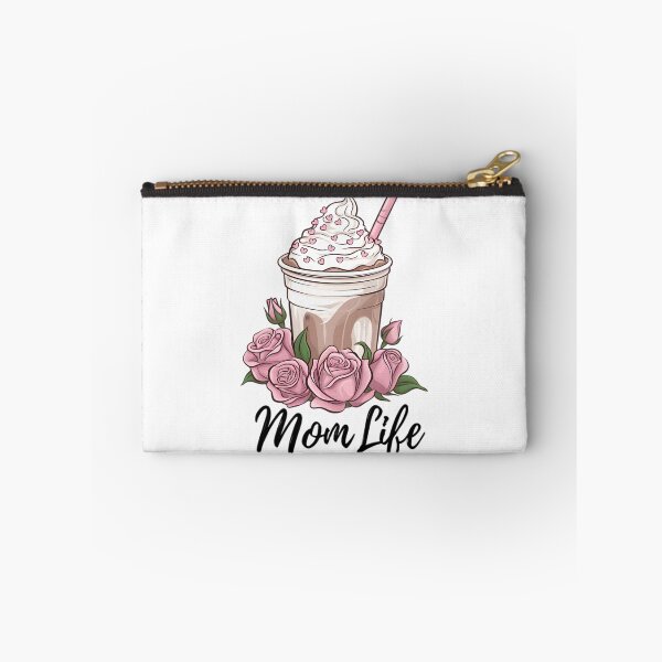 Item preview, Mom Life Iced Coffee with Roses – Aesthetic Coffee Mom Illustration designed and sold by Lulunza.