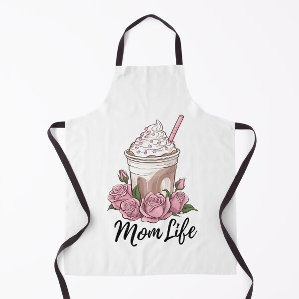 Item preview, Mom Life Iced Coffee with Roses – Aesthetic Coffee Mom Illustration designed and sold by Lulunza.