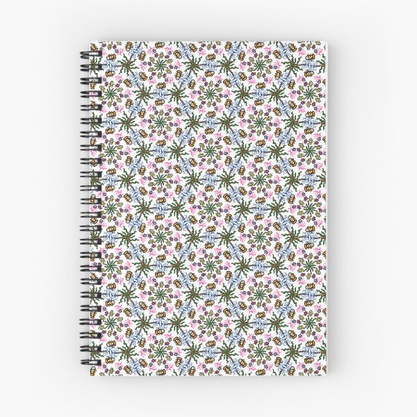 Item preview, Intricate Micro Doodle Floral Geometric Seamless Pattern - White Background Print designed and sold by NgernPhanLan.