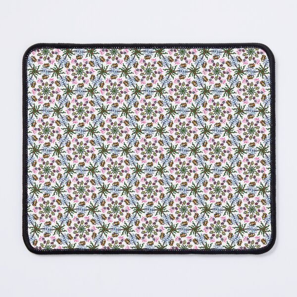 Item preview, Intricate Micro Doodle Floral Geometric Seamless Pattern - White Background Print designed and sold by NgernPhanLan.