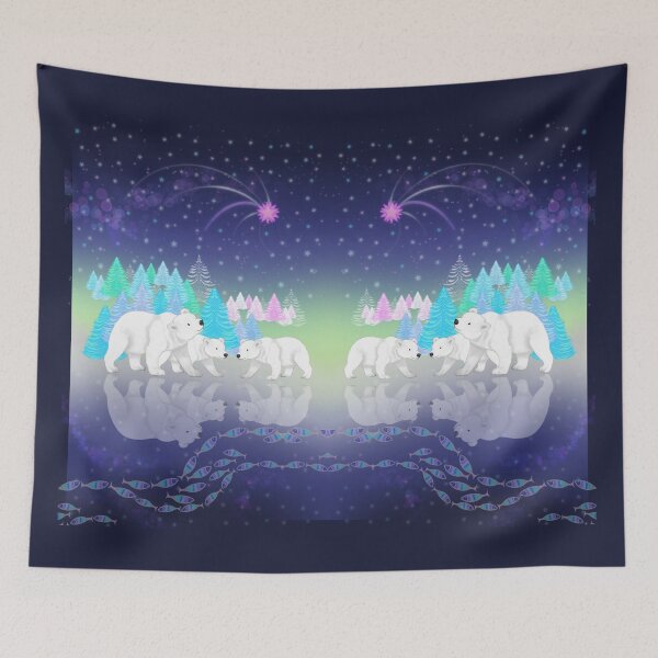 Item preview, Polar Bears in Icy Lands designed and sold by nocturne-design.