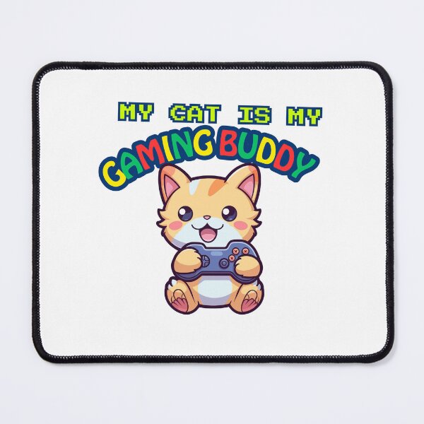 Item preview, My cat is my gaming buddy designed and sold by NellieBearApparel.